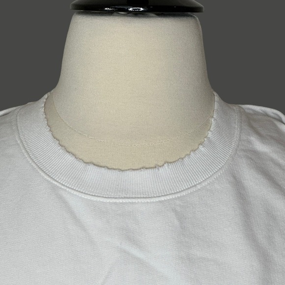 Sandrine Rose Convertible L/S S/S Distressed Sweatshirt White Women Medium NWT - Picture 5 of 14